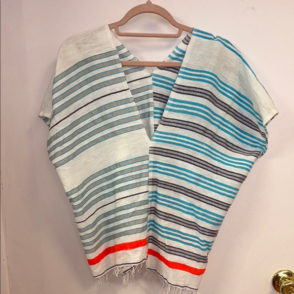 Lemlem Striped V-Neck Top - Picture 1 of 1